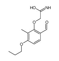 2-(6-formyl-2-methyl-3-propoxyphenoxy)acetamide结构式