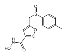 N-hydroxy-5-[(4-methylphenyl)sulfinylmethyl]-1,2-oxazole-3-carboxamide结构式