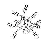 hexacarbonyl-(octacarbonyldiiron)-μ-chloro-μ4-phosphor-diiron(2Fe-Fe)结构式