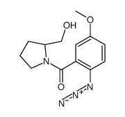 (2-azido-5-methoxyphenyl)-[(2S)-2-(hydroxymethyl)pyrrolidin-1-yl]methanone结构式