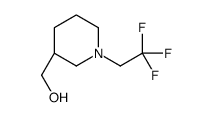 [(3R)-1-(2,2,2-trifluoroethyl)piperidin-3-yl]methanol Structure