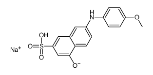 sodium 4-hydroxy-7-[(4-methoxyphenyl)amino]naphthalene-2-sulphonate Structure