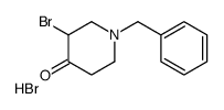 1-benzyl-3-bromopiperidin-4-one,hydrobromide Structure