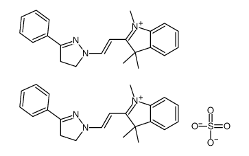 2-[2-(4,5-dihydro-3-phenyl-1H-pyrazol-1-yl)vinyl]-1,3,3-trimethyl-3H-indolium sulphate (2:1) Structure