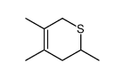 2,4,5-trimethyl-3,6-dihydro-2H-thiopyran结构式