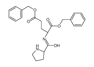 dibenzyl (2S)-2-[[(2S)-pyrrolidine-2-carbonyl]amino]pentanedioate结构式