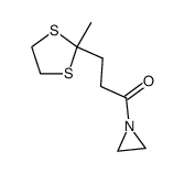 1-[4,4-(ethylenedithio)pentanoyl]aziridine结构式