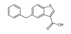 5-benzylbenzo[b]thiophene-3-carboxylic acid结构式