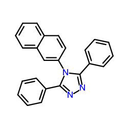 4H-1,2,4-Triazole,4-(2-naphthalenyl)-3,5-diphenyl-结构式