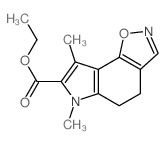 ethyl 6,8-dimethyl-4,5-dihydropyrrolo[2,3-g][1,2]benzoxazole-7-carboxylate结构式