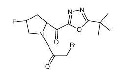 2-bromo-1-[(2S,4S)-2-(5-tert-butyl-1,3,4-oxadiazole-2-carbonyl)-4-fluoropyrrolidin-1-yl]ethanone Structure