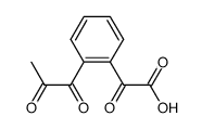 (2-pyruvoyl-phenyl)-glyoxylic acid Structure