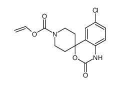 vinyl 6-chloro-2-oxo-1,2-dihydrospiro[benzo[d][1,3]oxazine-4,4'-piperidine]-1'-carboxylate Structure