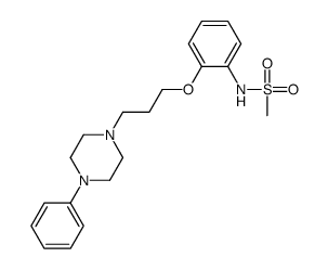 N-[2-[3-(4-phenylpiperazin-1-yl)propoxy]phenyl]methanesulfonamide结构式