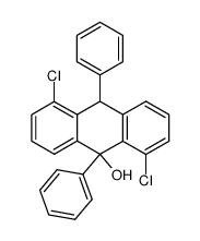1,5-dichloro-9,10-diphenyl-9,10-dihydro-[9]anthrol Structure