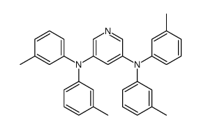 3-N,3-N,5-N,5-N-tetrakis(3-methylphenyl)pyridine-3,5-diamine结构式