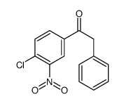 1-(4-氯-3-硝基苯基)-2-苯乙酮结构式