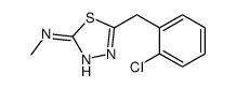 5-[(2-chlorophenyl)methyl]-N-methyl-1,3,4-thiadiazol-2-amine Structure