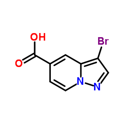 3-溴吡唑[1,5-A]吡啶-5-羧酸结构式