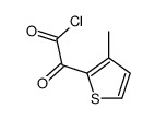 2-Thiopheneacetyl chloride, 3-methyl-alpha-oxo- (9CI) Structure