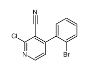 4-(2-bromophenyl)-2-chloropyridine-3-carbonitrile Structure