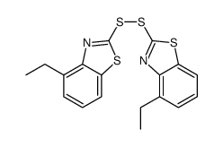 4-ethyl-2-[(4-ethyl-1,3-benzothiazol-2-yl)disulfanyl]-1,3-benzothiazole结构式