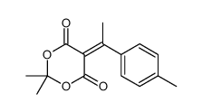 2,2-dimethyl-5-[1-(4-methylphenyl)ethylidene]-1,3-dioxane-4,6-dione结构式