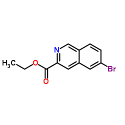 6-溴异喹啉-3-甲酸乙酯结构式