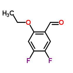 2-Ethoxy-4,5-difluorobenzaldehyde结构式