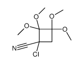 1-chloro-2,2,3,3-tetramethoxycyclobutane-1-carbonitrile Structure