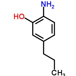Phenol,2-amino-5-propyl- structure