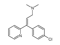 2-Propen-1-amine, 3-(4-chlorophenyl)-N,N-dimethyl-3-(2-pyridinyl) Structure