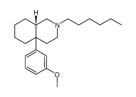 (S)-2-Hexyl-4a-(3-methoxy-phenyl)-decahydro-isoquinoline Structure