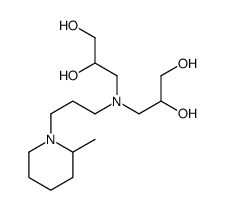 3-[2,3-dihydroxypropyl-[3-(2-methylpiperidin-1-yl)propyl]amino]propane-1,2-diol Structure