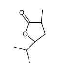 (3S,5S)-3-methyl-5-propan-2-yloxolan-2-one结构式
