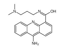 9-Amino-N-(3-(dimethylamino)propyl)-4-acridinecarboxamide结构式
