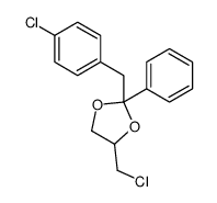 4-(chloromethyl)-2-[(4-chlorophenyl)methyl]-2-phenyl-1,3-dioxolane Structure