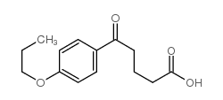 5-OXO-5-(4-N-PROPOXYPHENYL)VALERIC ACID结构式