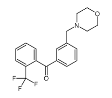 [3-(morpholin-4-ylmethyl)phenyl]-[2-(trifluoromethyl)phenyl]methanone结构式