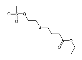 ethyl 4-(2-methylsulfonyloxyethylsulfanyl)butanoate结构式