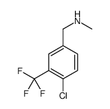 1-[4-chloro-3-(trifluoromethyl)phenyl]-N-methylmethanamine结构式