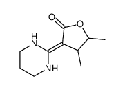 4,5-dimethyl-3-(tetrahydro-2(1H)-pyrimidinylidene)-4,5-dihydro-2(3H)-furanone结构式