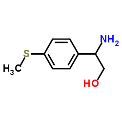 2-Amino-2-[4-(methylsulfanyl)phenyl]ethanol结构式