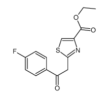 2-[2-(4-氟苯基)-2-氧代乙基]-4-噻唑羧酸乙酯结构式