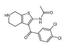 N-(3-(3,4-dichlorobenzoyl)-4,5,6,7-tetrahydrothieno[2,3-c]pyridin-2-yl)acetamide Structure