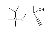 1-[tert-butyl(dimethyl)silyl]oxy-2-methylbut-3-yn-2-ol结构式