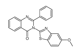 3-(5-methoxy-1,3-benzothiazol-2-yl)-2-phenylquinazolin-4-one Structure