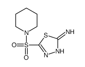 5-piperidin-1-ylsulfonyl-1,3,4-thiadiazol-2-amine结构式