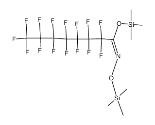 trimethylsilyl 2,2,3,3,4,4,5,5,6,6,7,7,8,8,8-pentadecafluoro-N-((trimethylsilyl)oxy)octanimidate Structure