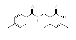 Benzamide, N-[(1,2-dihydro-4,6-dimethyl-2-oxo-3-pyridinyl)methyl]-3,4-dimethyl Structure